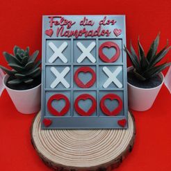 namorados.jpg STL file tic tac toe love・3D printable model to download