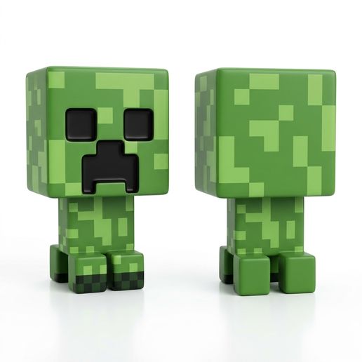 Chibi Style Collectible Mini - Blocky Green Menace