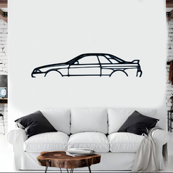 Nissan-SKYLİNE-GTR-32-MCKP.png STL file Nissan Skyline GT-R32 Side Silhouette・3D printer design to download