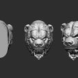 08.jpg Bear Head Knife Handle 3D model