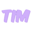 TIM.STL Tim Timo Timon LED illuminated letters 3 names