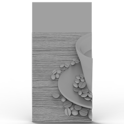 Coffee-Panel-1.png 3D Model STL File for CNC Router/Laser & 3D Printer Coffee Panel 1