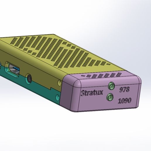 🔌 Stratux Modular Slim Case・Free 3D File for ・Cults