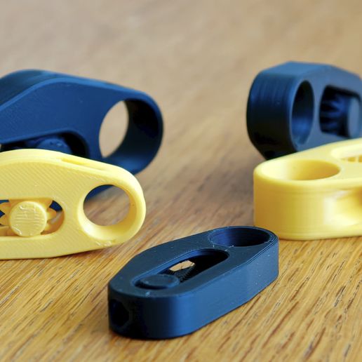 ⛺ Automatic Print-in-Place Rope Tensioner Set (4mm, 6mm, 8mm) 3D model