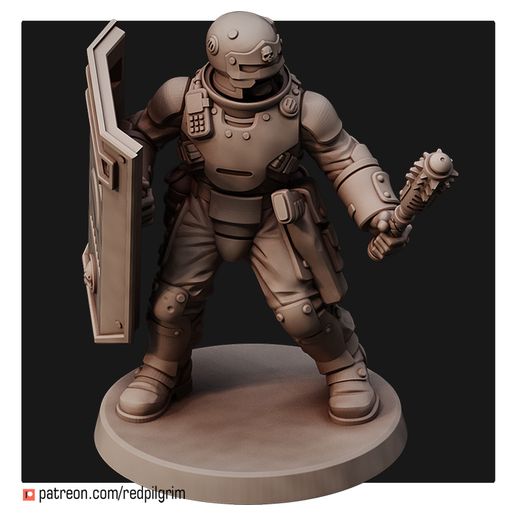 🚓 Riot Police Unit・ 3D File for ・Cults