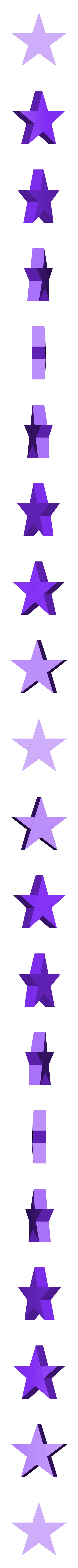 white_star.stl Captain America Shield Keychain