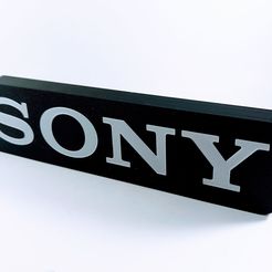 IMG_20230511_180501.jpg STL file Sony display piece and magnet sign.・3D printer model to download