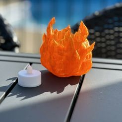 thumbnail_IMG_7126.jpg Archivo STL Lampion pour bougie feu / Candle lantern fire・Plan de impresora 3D para descargar