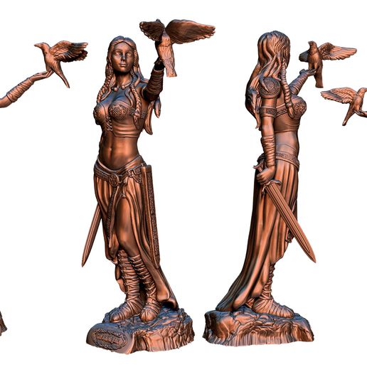 morrigan2.jpg Statue of the Celtic goddess Morgana or Morrigan