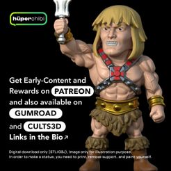 heman.jpg STL file He Man - Masters of the Universe・Model to download and 3D print