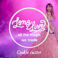 LongLiveCookieCutter.png Taylor Swift Long Live Cookie Cutter and Stamp