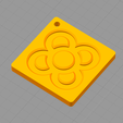 Captura-de-pantalla-2021-07-25-a-las-12.11.04.png Archivo STL Llavero flor de Barcelona・Modelo de impresión 3D para descargar