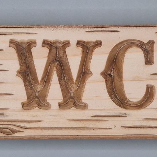 Rustic wood toilet plate - CNC + Laser files (SVG + LBRN2) - Recycled wood relief panel - Farmhouse style toilet decoration