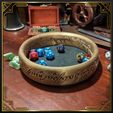 lotr1.jpg Lord of the Rings - The One Ring Dice Tray - No Support needed