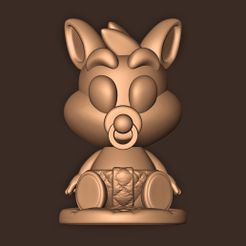a.jpg STL file Baby Crash Bandicoot・3D printing design to download, MatteoMoscatelli