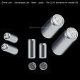 Proyecto-nuevo-2024-02-03T160725.749.png Drink can -  beverage can - beer - soda -  For 1 25 diorama or model kit