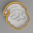 FatherXmas.png Christmas Cookie / Biscuit Cutters With Fondant Icing Stamps