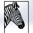 5.png Zebra Head Line Art - Elegant Wall Art