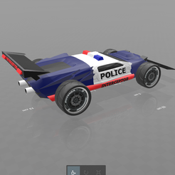 5.png Free STL file concept car "police interceptor"・3D printer design to download