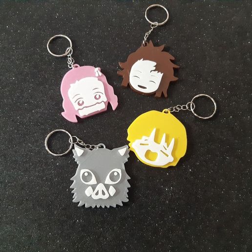 keychains / keychain , kimetsu no yaiba 3D model