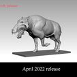 ZBrush-Document1.jpg Entelodon Magnum - Statue for 3D printing