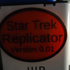 DSC03400.JPG Free STL file Star Trek Replicator Plaque・3D printing model to download