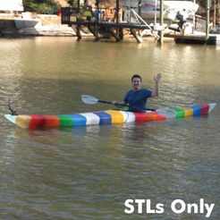 grengkayak13-STLs.jpg 3D file World’s First 3D Printed Kayak [STLs Only]・3D print design to download
