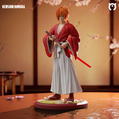 color-1.png 3D file Kenshin Himura・Template to download and 3D print