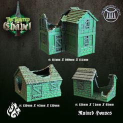 Houses.jpg Fichier 3D Maisons en ruine・Modèle à télécharger et à imprimer en 3D