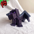 images333.png Minecraft Ender Dragon Flexi Print-In-Place + figure & keychain