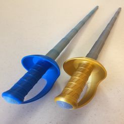IMG_4567.JPG Free 3D file Collapsing Pirate Sword - Two Color・Template to download and 3D print