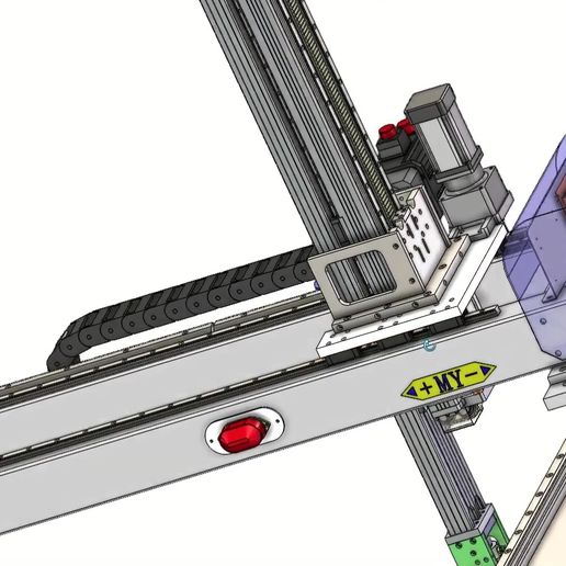 000012.jpg 3D CAD 模型，工业悬臂机械臂 - 注塑机用三轴全伺服机械手