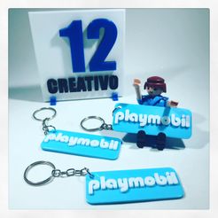 1AAAF627-5134-42C2-A90C-00C35CAE10B3 (1).JPG STL file Keychain Playmobil Logo・3D printable model to download, 12CREATIVO