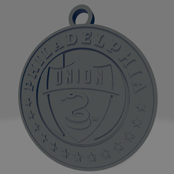 Philadelphia-Union.png Fichier STL Porte-clés Philadelphia Union・Plan pour impression 3D à télécharger