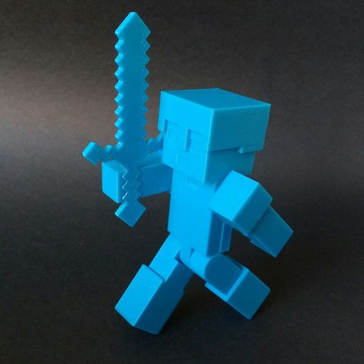 Minecraft Steve-Alex armor 3D model