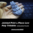 lptaf2.png Jointed Print in Place Low Poly Trilobite : Articulated Fossils