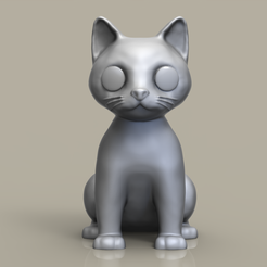 gato-de-bengala.476.png Fichier STL FUNKO POP CAT (CHAT DU BENGALE)・Design à télécharger et à imprimer en 3D