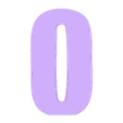 TAPA 0.stl PACK LED NUMBERS FROM 0 TO 9 - SIGN - POSTER