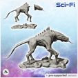 3.jpg Alien creature with four legs and outstretched tongue (6) - SF SciFi wars future apocalypse post-apo wargaming wargame