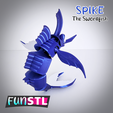 funstl-spike-flexi-articulated-swordfish-picture-4.png SPIKE гибкая шарнирная рыба-меч 3MF
