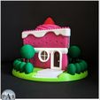001B.jpg ILLUMINATED FAIRY HOUSES - THE CAKE SLICE!