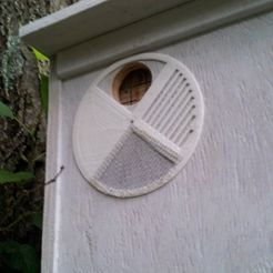 20150702_085129_display_large.jpg Бесплатный STL файл Bait Hive Entrance Disc・План 3D-печати для скачивания