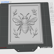 Biene-Slicer.png 大自然的细节 - 3 件套 3D 浮雕：锹形甲虫、蝴蝶和蜜蜂