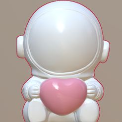 W9mIiKHXrs.jpg little astronaut with heart  Valentine's Day print