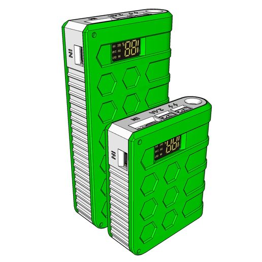 Power-Bank-Verde.jpg Power Bank 3D model
