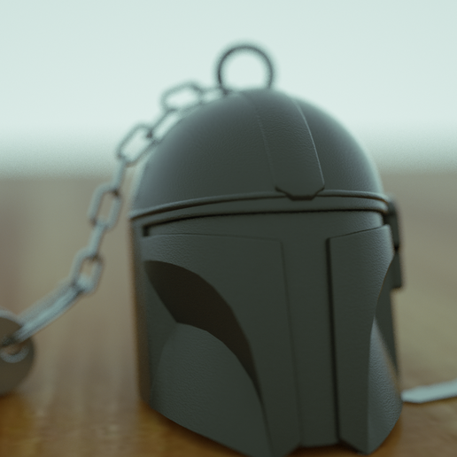 Star Wars - Mandalorian Keychain 3D model