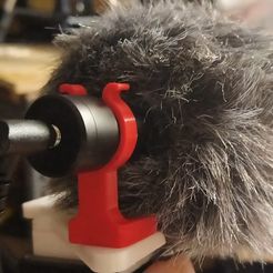 mount.jpg Free OBJ file Simple BOYA or RODE mic holder・3D printer model to download