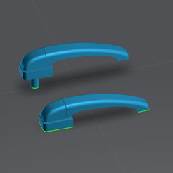 Both.png 3D-Datei 1/24 Äußere Türgriffe 1・3D-druckbare Vorlage zum herunterladen