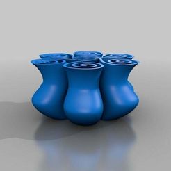 Multi_Vase_1.jpg Télécharger fichier STL gratuit Multi Vase 1 • Design pour impression 3D, David_Mussaffi