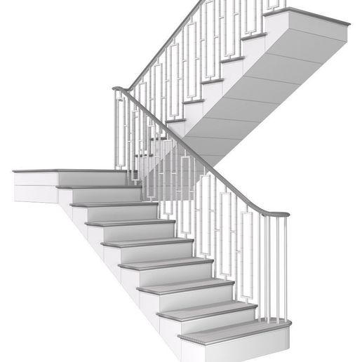 modern-interior-stair-art-deco-3d-model-max-obj-5.jpg Modern staircase stair in Art Deco style  3D model